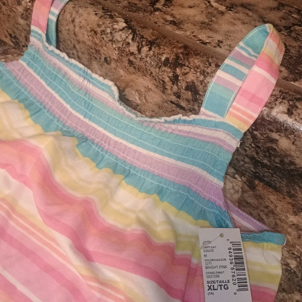 The Children's Place Pastel Striped Tank Top